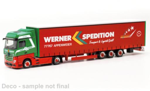 Coche miniatura Mercedes Actros 1/87 Herpa Bigspace Werner Mercedes Actros 1/87 Herpa Bigspace Werner coche miniatura