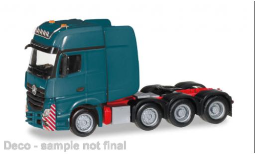 Coche miniatura Mercedes Actros 1/87 Herpa SLT turquesa Mercedes Actros 1/87 Herpa SLT turquesa coche miniatura