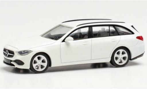 Coche miniatura Mercedes Classe C 1/87 Herpa T-Modell (S206) blanco Mercedes Classe C 1/87 Herpa T-Modell (S206) blanco coche miniatura