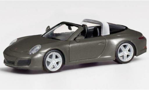 Coche miniatura Porsche 911 1/87 Herpa Targa 4 metallise gris Porsche 911 1/87 Herpa Targa 4 metallise gris coche miniatura