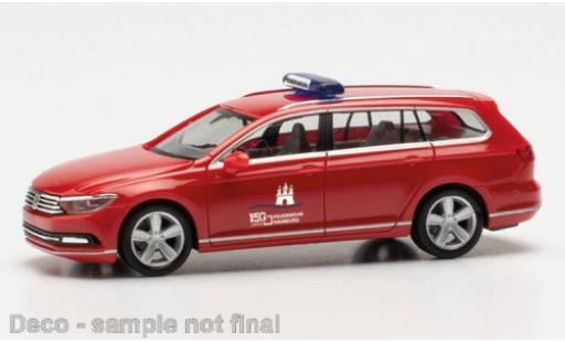 Coche miniatura Volkswagen Passat 1/87 Herpa Variant GTE pompiers Hamburg Volkswagen Passat 1/87 Herpa Variant GTE pompiers Hamburg coche miniatura