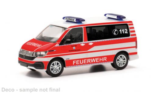 Coche miniatura Volkswagen T6 1/87 Herpa .1 bus MTW pompiers Ransbach-Baumbach Volkswagen T6 1/87 Herpa .1 bus MTW pompiers Ransbach-Baumbach coche miniatura
