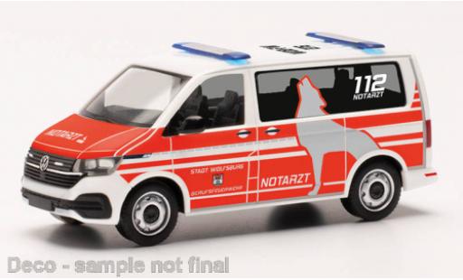 Coche miniatura Volkswagen T6 1/87 Herpa .1 bus pompiers Wolfsburg Volkswagen T6 1/87 Herpa .1 bus pompiers Wolfsburg coche miniatura