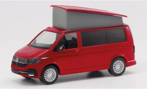 Coche miniatura Volkswagen T6 1/87 Herpa .1 California Ocean rojo Volkswagen T6 1/87 Herpa .1 California Ocean rojo coche miniatura