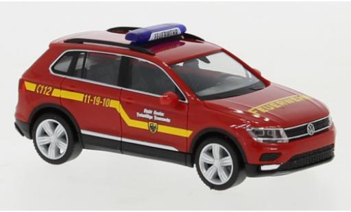 Coche miniatura Volkswagen Tiguan 1/87 Herpa KW pompiers Goslar Volkswagen Tiguan 1/87 Herpa KW pompiers Goslar coche miniatura