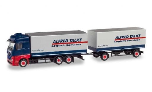 Coche miniatura Mercedes Actros 1/87 Herpa Bigspace Alfred Talke Plan-camion avec remorque Mercedes Actros 1/87 Herpa Bigspace Alfred Talke Plan-camion avec remorque coche miniatura
