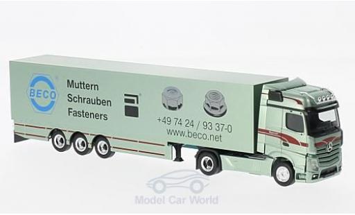 Coche miniatura Mercedes Actros 1/87 Herpa Bigspace Bagemühl Koffer-SZ ohne Vitrine Mercedes Actros 1/87 Herpa Bigspace Bagemühl Koffer-SZ ohne Vitrine coche miniatura