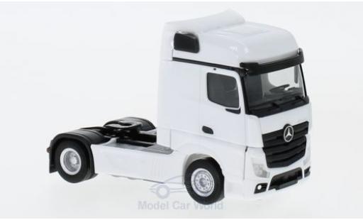 Coche miniatura Mercedes Actros 1/87 Herpa Bigspace blanco 2018 Zugmaschine Mercedes Actros 1/87 Herpa Bigspace blanco 2018 Zugmaschine coche miniatura