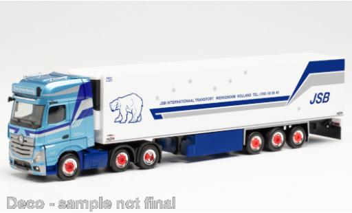 Coche miniatura Mercedes Actros 1/87 Herpa Gigaspace 6x2 JSB Transport (NL) 2018 Kühlkoffer-Sattelzug Mercedes Actros 1/87 Herpa Gigaspace 6x2 JSB Transport (NL) 2018 Kühlkoffer-Sattelzug coche miniatura