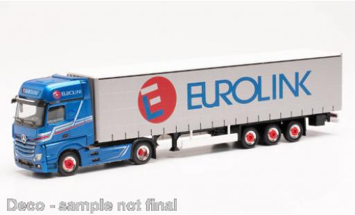 Coche miniatura Mercedes Actros 1/87 Herpa Gigaspace Eurolink (S) 2018 Gardinenplanen-Sattelzug Mercedes Actros 1/87 Herpa Gigaspace Eurolink (S) 2018 Gardinenplanen-Sattelzug coche miniatura