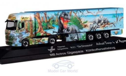 Coche miniatura Mercedes Actros 1/87 Herpa Gigaspace Weltgeschichte Nr.5.1 - Die Dinosaurier Kühlkoffer-Sattelzug Mercedes Actros 1/87 Herpa Gigaspace Weltgeschichte Nr.5.1 - Die Dinosaurier Kühlkoffer-Sattelzug coche miniatura