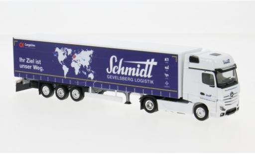 Coche miniatura Mercedes Actros 1/87 Herpa Gigaspace Schmidt Gevelsberg 1:87 Mercedes Actros 1/87 Herpa Gigaspace Schmidt Gevelsberg 1:87 coche miniatura
