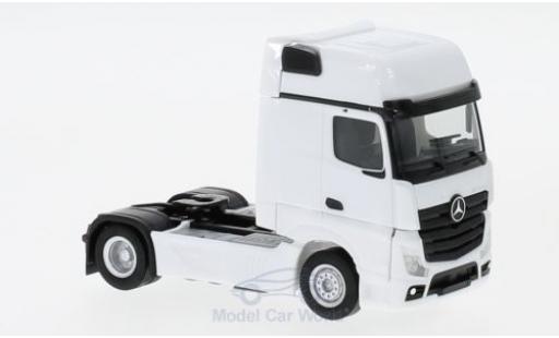 Coche miniatura Mercedes Actros 1/87 Herpa Gigaspace blanco 2018 Zugmaschine Mercedes Actros 1/87 Herpa Gigaspace blanco 2018 Zugmaschine coche miniatura