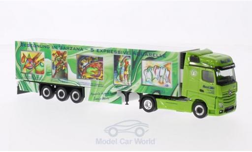 Coche miniatura Mercedes Actros 1/87 Herpa Gigaspace Wirtz Art Truck Kühlkoffer-SZ Mercedes Actros 1/87 Herpa Gigaspace Wirtz Art Truck Kühlkoffer-SZ coche miniatura
