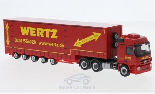 Coche miniatura Mercedes Actros 1/87 Herpa L 6x4 Wertz Aachen 2008 Meusburger-Sattelzug Mercedes Actros 1/87 Herpa L 6x4 Wertz Aachen 2008 Meusburger-Sattelzug coche miniatura
