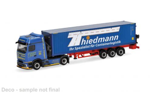 Coche miniatura Mercedes Actros 1/87 Herpa L blau Thiedmann 1:87 Mercedes Actros 1/87 Herpa L blau Thiedmann 1:87 coche miniatura