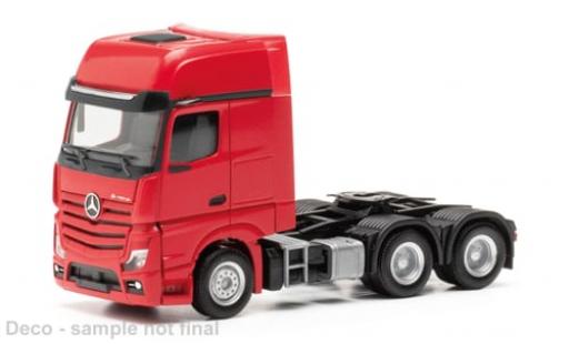 Mercedes Actros 1/87 Herpa L Gigaspace 6x4 rojo 1:87 coche miniatura