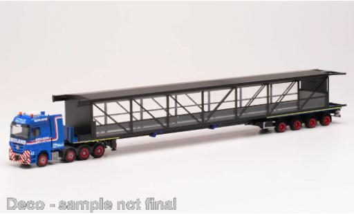 Coche miniatura Mercedes Actros 1/87 Herpa LH Seeland / Miniaturwunderland Schwerlast-Sattelzug mit Brücke Mercedes Actros 1/87 Herpa LH Seeland / Miniaturwunderland Schwerlast-Sattelzug mit Brücke coche miniatura