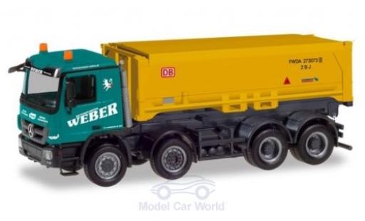 Coche miniatura Mercedes Actros 1/87 Herpa M Weber / Stuttgart 21 2008 Schmitz Absetzkipper-LKW Mercedes Actros 1/87 Herpa M Weber / Stuttgart 21 2008 Schmitz Absetzkipper-LKW coche miniatura