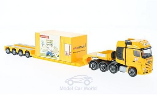 Coche miniatura Mercedes Actros 1/87 Herpa SLT Max Bögl Tieflade-SZ mit Ladegut Mercedes Actros 1/87 Herpa SLT Max Bögl Tieflade-SZ mit Ladegut coche miniatura