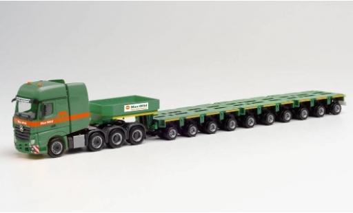 Coche miniatura Mercedes Actros 1/87 Herpa SLT Max Wild Tiefladesattelzug Mercedes Actros 1/87 Herpa SLT Max Wild Tiefladesattelzug coche miniatura