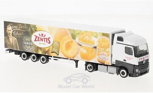 Coche miniatura Mercedes Actros 1/87 Herpa Streamspace 125 Jahre Zentis Kühlkoffer-Lowliner-SZ Mercedes Actros 1/87 Herpa Streamspace 125 Jahre Zentis Kühlkoffer-Lowliner-SZ coche miniatura