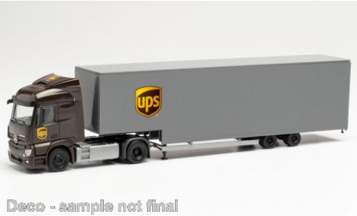 Coche miniatura Mercedes Actros 1/87 Herpa Streamspace 2.3 UPS Jumbokoffer-Sattelzug Mercedes Actros 1/87 Herpa Streamspace 2.3 UPS Jumbokoffer-Sattelzug coche miniatura