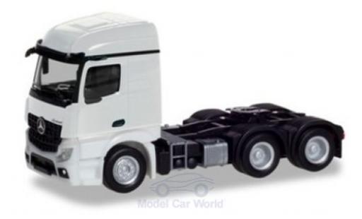 Coche miniatura Mercedes Actros 1/87 Herpa Streamspace 2.3 blanco 2018 3-achs Zugmaschine Mercedes Actros 1/87 Herpa Streamspace 2.3 blanco 2018 3-achs Zugmaschine coche miniatura