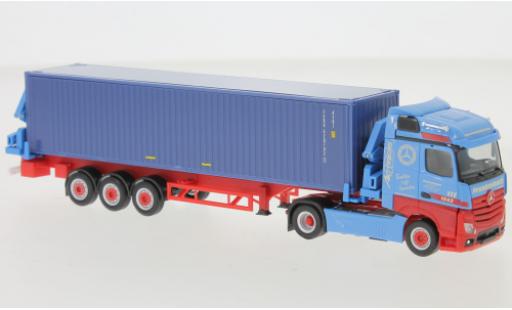 Coche miniatura Mercedes Actros 1/87 Herpa Streamspace 2.5 Frankenbach Container-Seitenlader Mercedes Actros 1/87 Herpa Streamspace 2.5 Frankenbach Container-Seitenlader coche miniatura