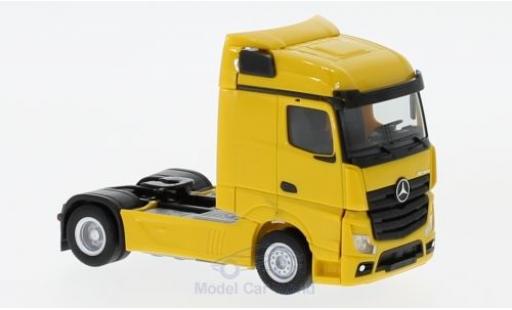 Coche miniatura Mercedes Actros 1/87 Herpa Streamspace 2.5 amarillo 2018 Zugmaschine Mercedes Actros 1/87 Herpa Streamspace 2.5 amarillo 2018 Zugmaschine coche miniatura