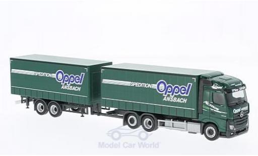 Coche miniatura Mercedes Actros 1/87 Herpa Streamspace 2.5 Oppel Ansbach Gardinenplanen-HZ Mercedes Actros 1/87 Herpa Streamspace 2.5 Oppel Ansbach Gardinenplanen-HZ coche miniatura