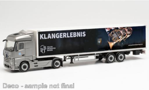 Coche miniatura Mercedes Actros 1/87 Herpa Streamspace 2.5 Polizeiorchester Bayern Koffer-Sattelzug Mercedes Actros 1/87 Herpa Streamspace 2.5 Polizeiorchester Bayern Koffer-Sattelzug coche miniatura