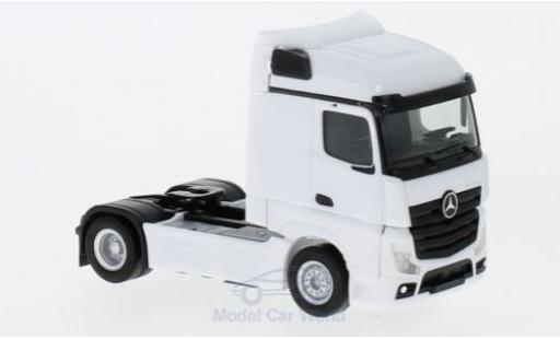 Coche miniatura Mercedes Actros 1/87 Herpa Streamspace 2.5 blanco 2018 Zugmaschine Mercedes Actros 1/87 Herpa Streamspace 2.5 blanco 2018 Zugmaschine coche miniatura