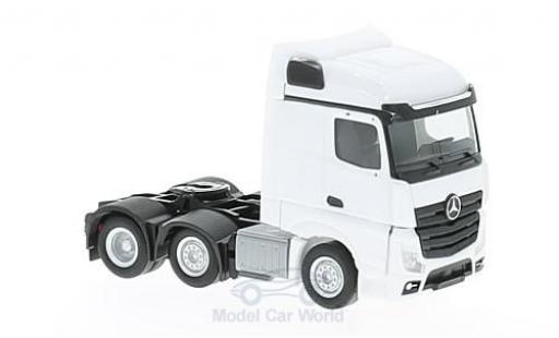 Coche miniatura Mercedes Actros 1/87 Herpa Streamspace 6x2 blanco 2011 Zugmaschine Mercedes Actros 1/87 Herpa Streamspace 6x2 blanco 2011 Zugmaschine coche miniatura