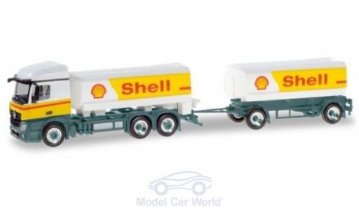 Coche miniatura Mercedes Actros 1/87 Herpa StreamSpace S Benzintank-Hängerzug Mercedes Actros 1/87 Herpa StreamSpace S Benzintank-Hängerzug coche miniatura