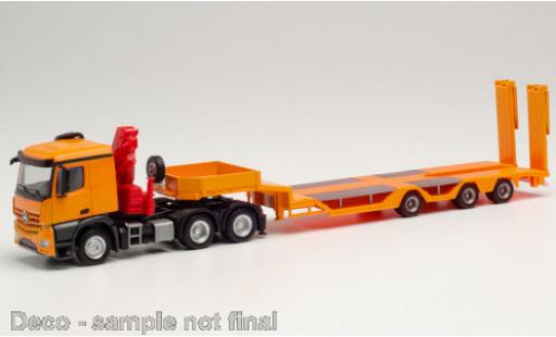 Coche miniatura Mercedes CLA 1/87 Herpa Arocs Classic 6x4 naranja mit Ladekran Allrounder-Sattelzug Mercedes CLA 1/87 Herpa Arocs Classic 6x4 naranja mit Ladekran Allrounder-Sattelzug coche miniatura