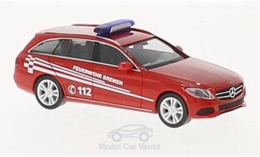 Coche miniatura Mercedes Classe C 1/87 Herpa T-Modell Feuerwehr Bremen Mercedes Classe C 1/87 Herpa T-Modell Feuerwehr Bremen coche miniatura