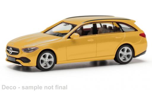 Coche miniatura Mercedes Classe C 1/87 Herpa T-Modell gelb 1:87 Mercedes Classe C 1/87 Herpa T-Modell gelb 1:87 coche miniatura