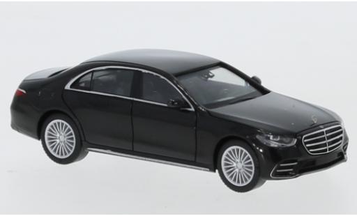 Coche miniatura Mercedes Classe S 1/87 Herpa (W223) negro Mercedes Classe S 1/87 Herpa (W223) negro coche miniatura