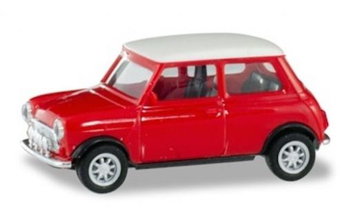 Coche miniatura Mini Cooper 1/87 Herpa rojo/blanco mit Zusatzscheinwerfern Mini Cooper 1/87 Herpa rojo/blanco mit Zusatzscheinwerfern coche miniatura