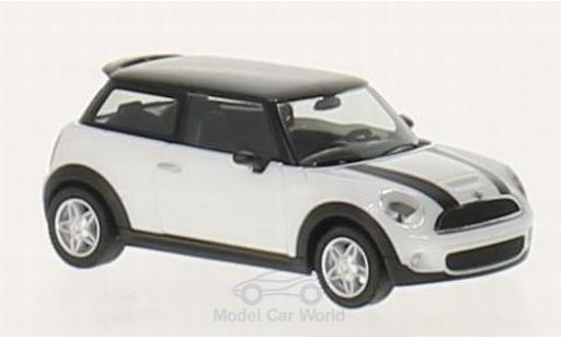 Coche miniatura Mini Cooper S 1/87 Herpa S blanco/negro Mini Cooper S 1/87 Herpa S blanco/negro coche miniatura