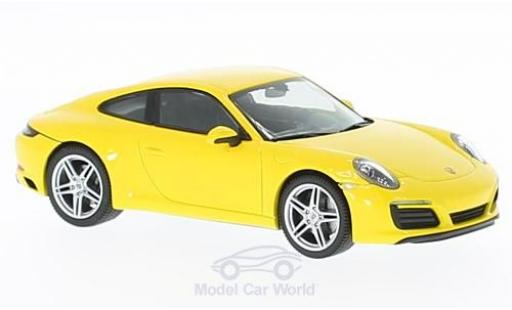 Coche miniatura Porsche 991 SC 1/43 Herpa 911 () Carrera 4 Coupe amarillo Porsche 991 SC 1/43 Herpa 911 () Carrera 4 Coupe amarillo coche miniatura