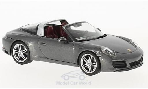 Coche miniatura Porsche 991 Targa 1/43 Herpa 911 () Targa 4 metalico gris Porsche 991 Targa 1/43 Herpa 911 () Targa 4 metalico gris coche miniatura
