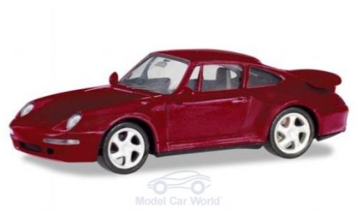 Coche miniatura Porsche 993 Turbo 1/87 Herpa 911 () Turbo metalico rojo Porsche 993 Turbo 1/87 Herpa 911 () Turbo metalico rojo coche miniatura