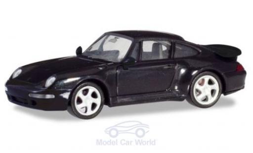 Coche miniatura Porsche 993 Turbo 1/87 Herpa 911 () Turbo negro Porsche 993 Turbo 1/87 Herpa 911 () Turbo negro coche miniatura