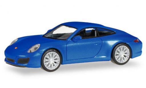 Coche miniatura Porsche 911 1/87 Herpa Carrera 2S metalico azul Porsche 911 1/87 Herpa Carrera 2S metalico azul coche miniatura