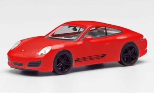 Coche miniatura Porsche 911 1/87 Herpa Carrera 4S rojo/negro avec negro jantes Porsche 911 1/87 Herpa Carrera 4S rojo/negro avec negro jantes coche miniatura