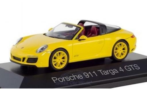 Coche miniatura Porsche 992 Targa 1/43 Herpa 911 Targa 4 GTS () amarillo Porsche 992 Targa 1/43 Herpa 911 Targa 4 GTS () amarillo coche miniatura