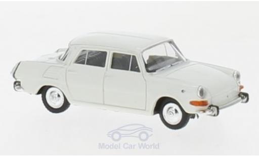 Skoda 1000 1/87 Herpa MB blanco coche miniatura