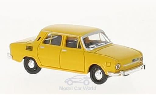Skoda 110 1/87 Herpa L amarillo coche miniatura